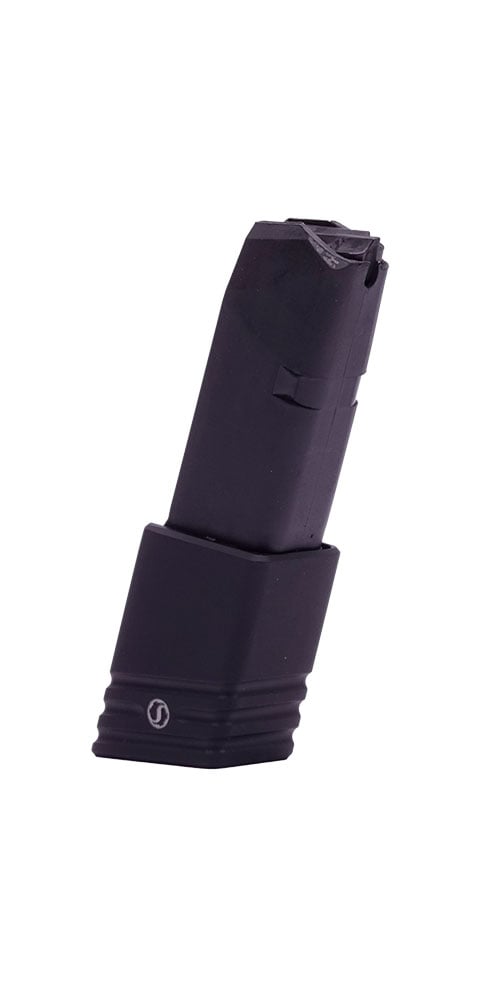 SCHMEISSER Pro Nine Glock Extension parantaa ampumakokemusta tarjoamalla paremman otteen ja lisää laukaisukapasiteettia, mikä tekee siitä erinomaisen valinnan.